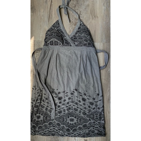 Athleta : grey Balsa burnout halter dress - Picture 5 of 12
